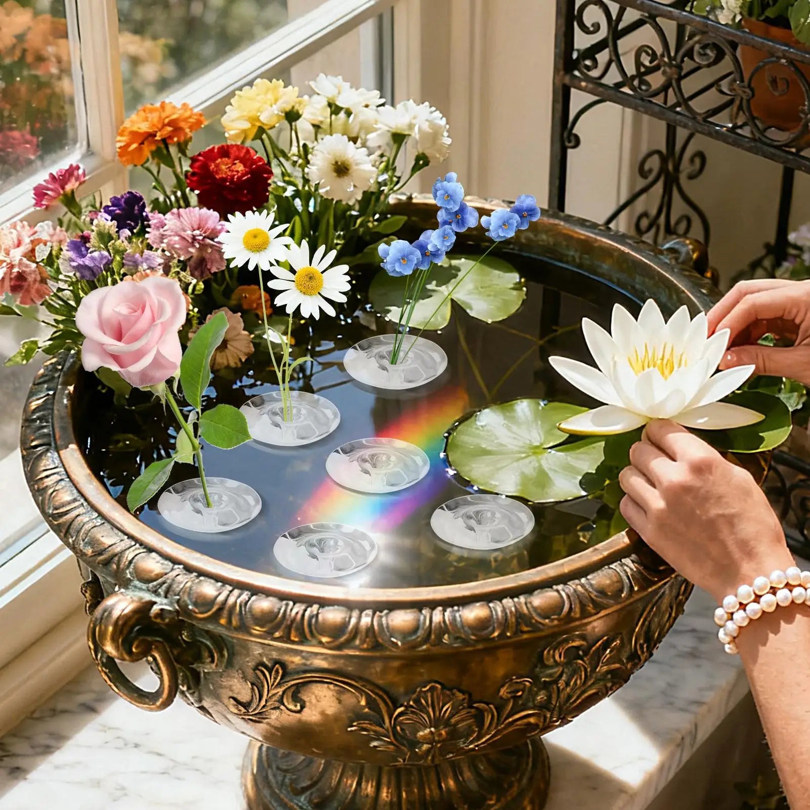 Soporte para Arreglos Florales FloatBloom™ 🌸✨ Elegancia Flotante