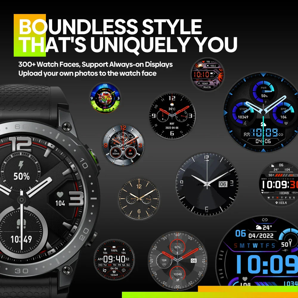 Zeblaze Ares 3 Pro Smart Watch Ultra HD AMOLED Display Voice Calling Function 100+ Sports Modes 24H Health Monitor Smartwatch Big Save Store