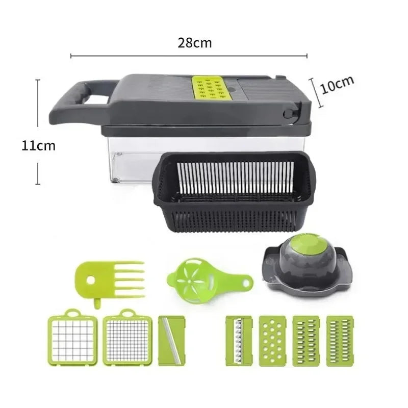 14/16 in 1 Multifunctional Vegetable Chopper Handle Food Grate Food Chopper Vegetable Slicer Dicer Cut Kitchen Items cocina Shop1103772493 Store