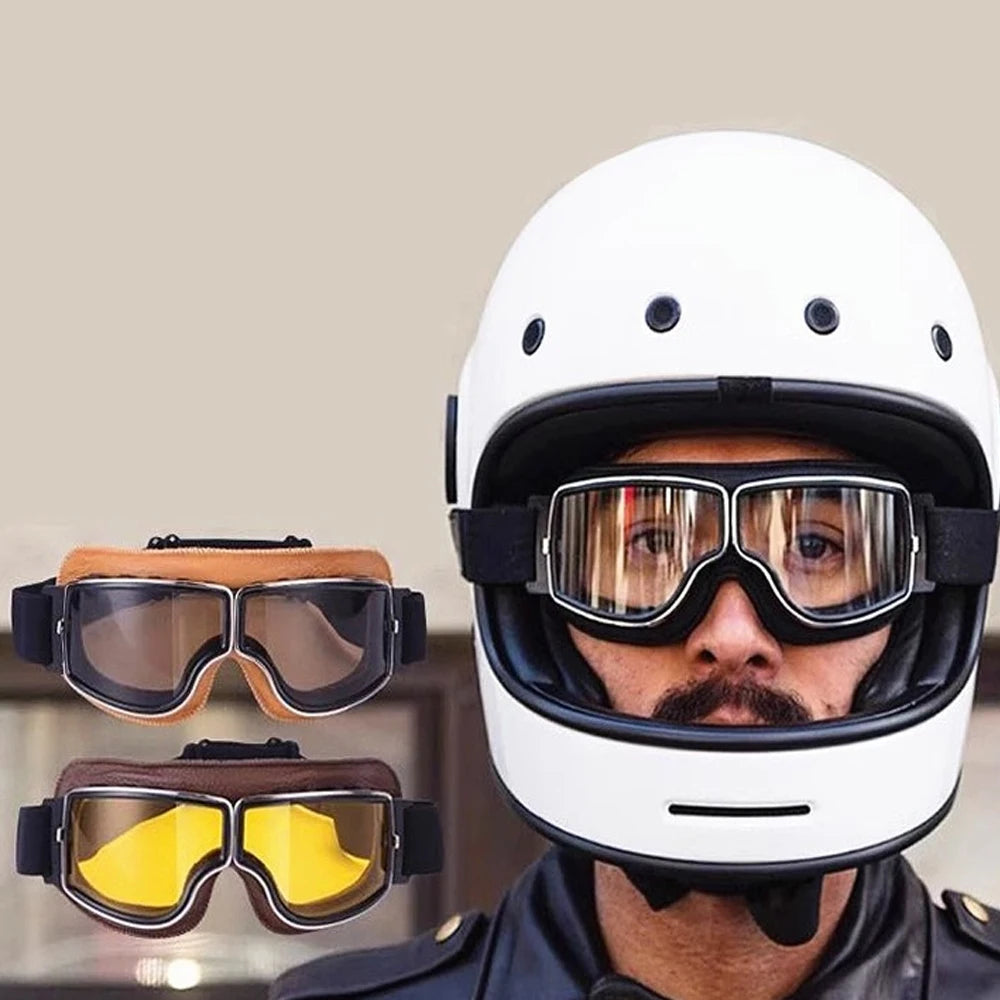 RetroRide™ OTG Goggles 🏍️ — Fits Over Glasses, Vintage Style