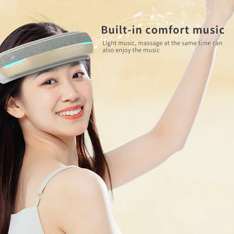 BlissVibe Pro: Heated Air Pressure Head Massager Shop1103750635 Store
