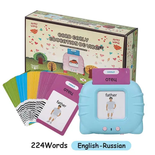 Máquina de aprendizaje para niños: tarjetas didácticas parlantes para preescolar