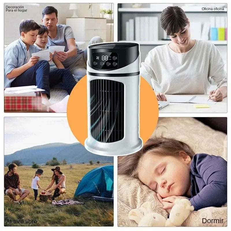 Mini Portable Water Air Cooling Fan Yellow Pandora