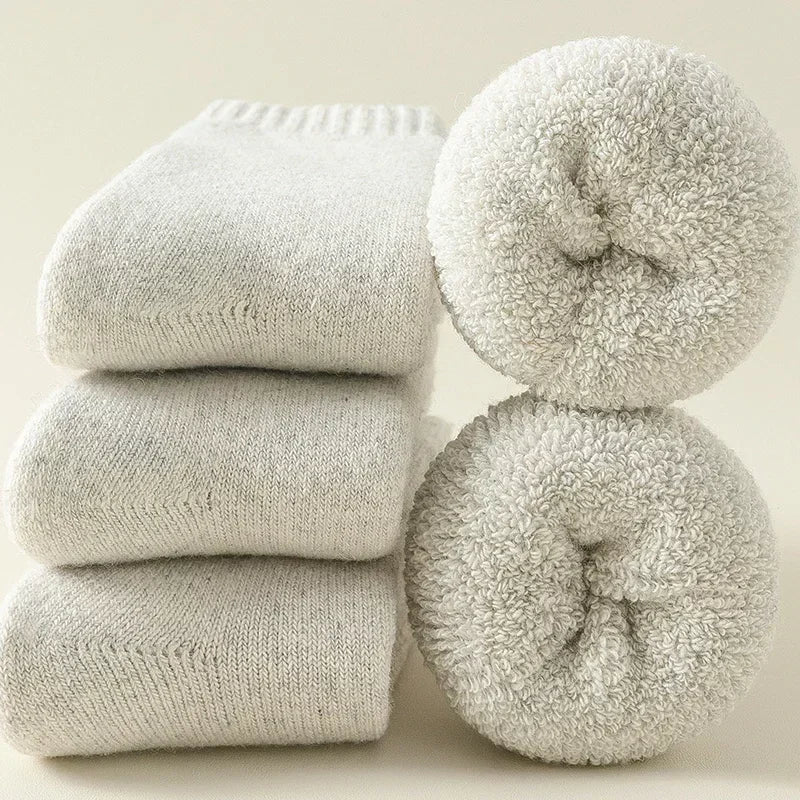 CozyCloud™ Fleece Wool Socks – Ultimate Winter Warmth