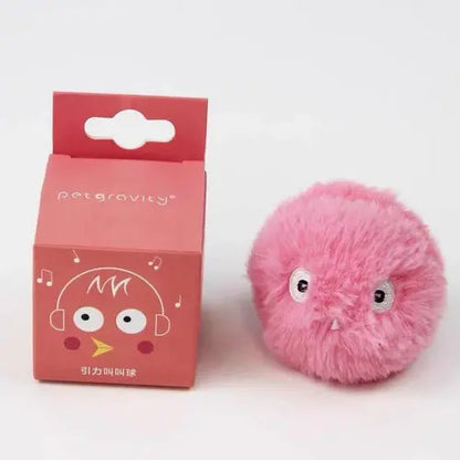 Juguetes interactivos de bola inteligente para gatos, peluche eléctrico con hierba gatera para entrenamiento