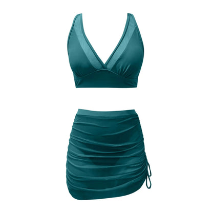 Glam Sheer Skirt Bikini Set