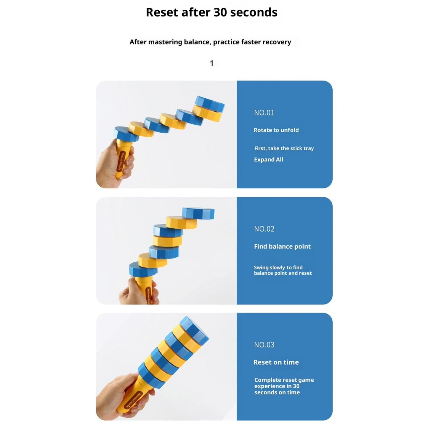 BalanceBuddy™ Wooden Stacking Challenge