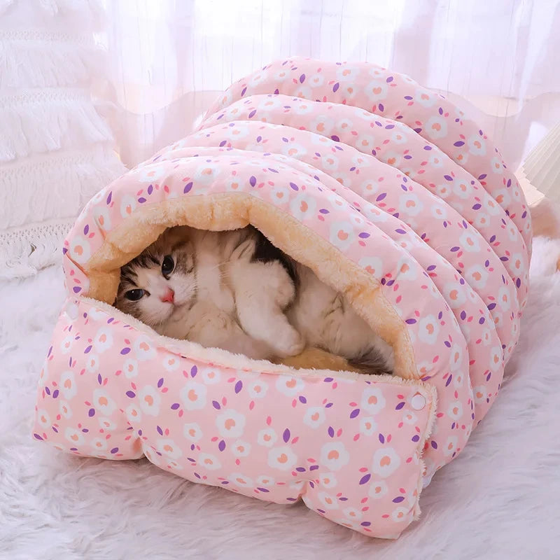 PurrNest 360: Cozy, Washable, Year-Round Cat Bed QiuQiu Petty Store