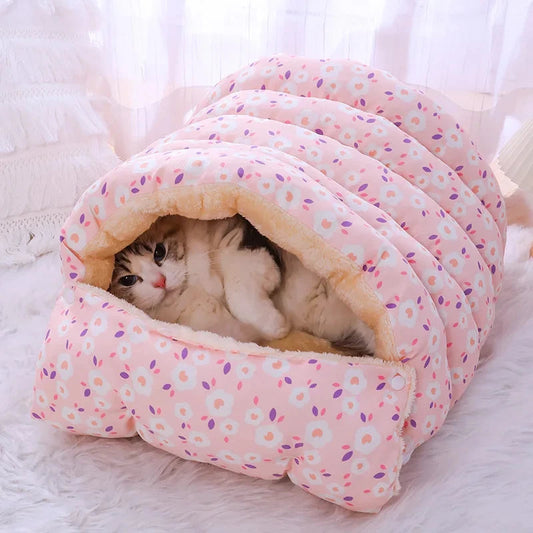 PurrNest 360: Cozy, Washable, Year-Round Cat Bed QiuQiu Petty Store
