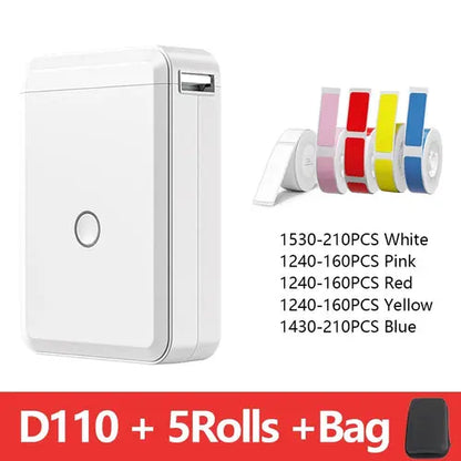 Niimbot D110 Portable Mini Printer Thermal Adhesive Sticker Label AliExpress
