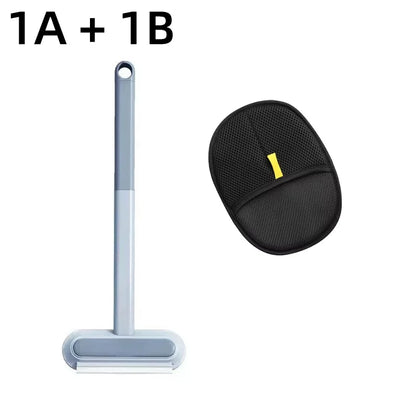 Pet Hair Removal Set Tool Reusable Static Removal Gloves Double-Sided Grooming Gloves Remove Dog Cat Hair Carpets Sofa Cleaner