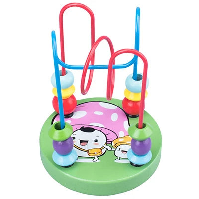 Montessori Wooden Roller Coaster Bead Maze for Toddlers Laime Store