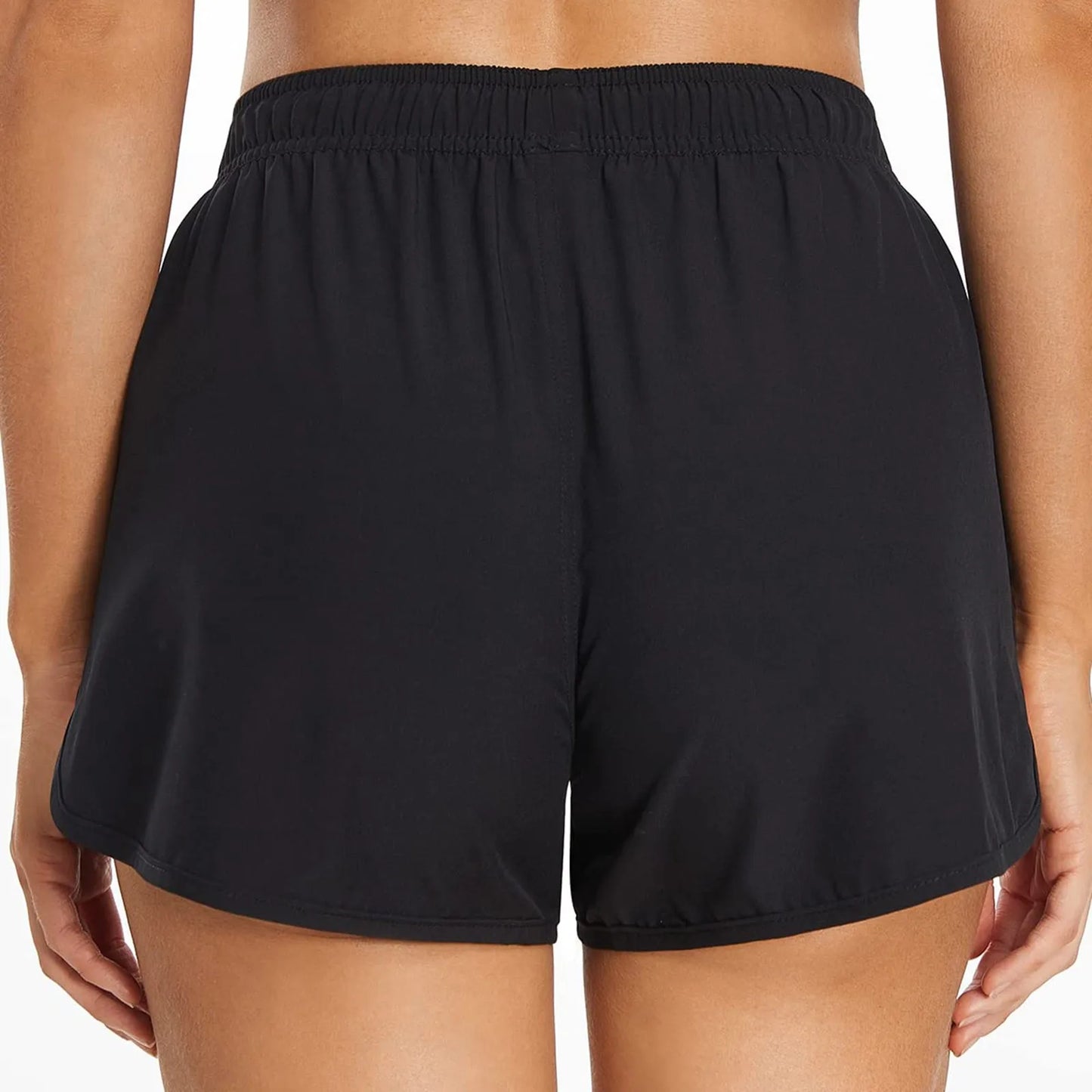 Dive In Style: Women's 5" High-Waisted Swim Shorts