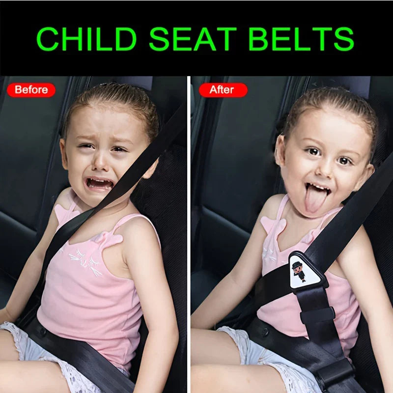 Car Child Safety Belt, Prevents Movement, Adjustable Fastener, Safe and Comfortable, Anti-Neck-Strangling Seat, Simple and Convenient Limiter
