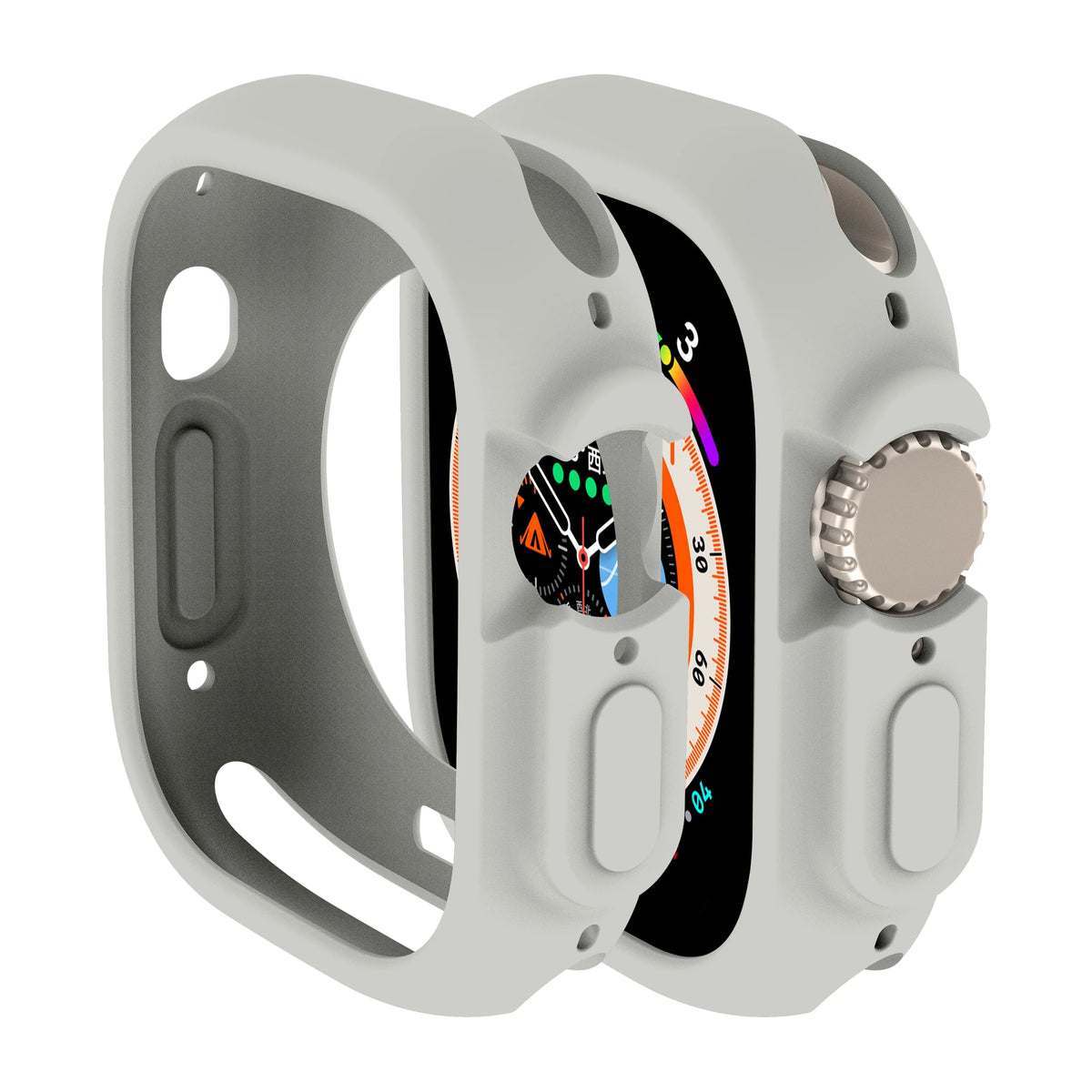 Soft Silicone Case for Apple Watch 8 Ultra 49MM 45mm 42MM 38MM Cover Protection For iWatch series 7 6 5 4 SE 40 44 41mm Bumper
