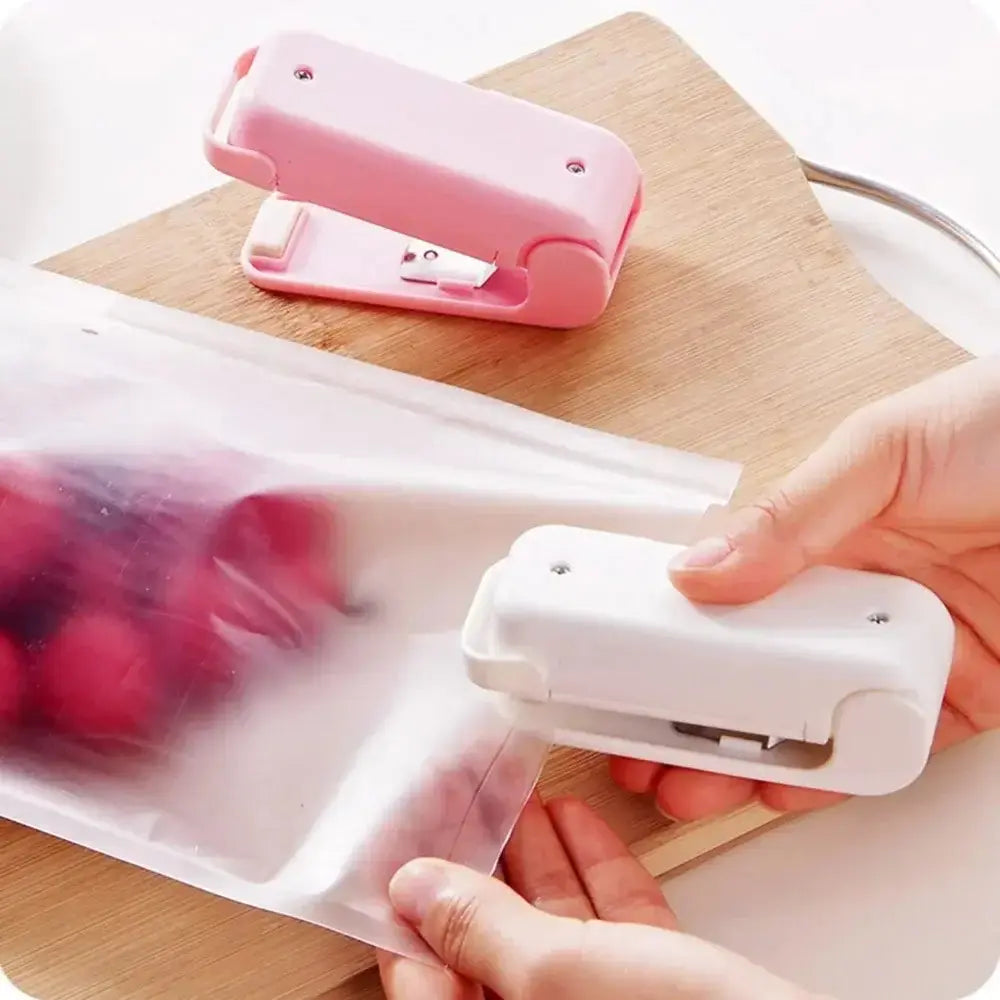 Mini Sealing Machine Plastic Food Bag Closure Portable Sealer Food