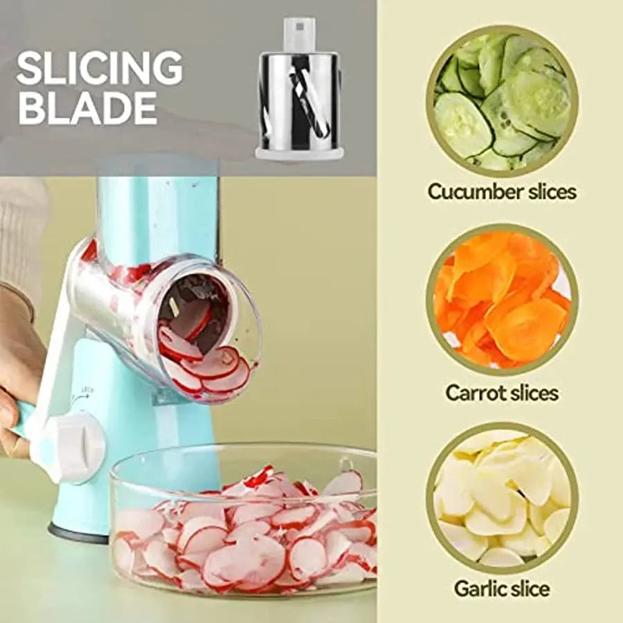 Manual Rotary Vegetable Cutter Cheese Grater Food Fruit Potato Peeler Carrot Shredder Slicer Cutting Chopper Kitchen Tools Shop2023BD Store