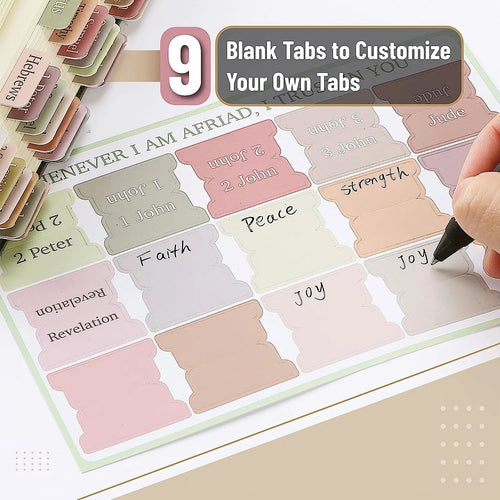 5 Sheets(75pcs) Bible Tabs Large Print And Easy-To-Read Bible Journaling Supplies Self-Adhesive Index Label Sticker Stationery A+ Good Store