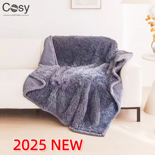 2025 New Waterproof Blanket for Couple, Large Size for Beds Bedroom Throw Luxury Shaggy Warm Blankets Lovers Microfibre-blanket Cosy Cottage Store