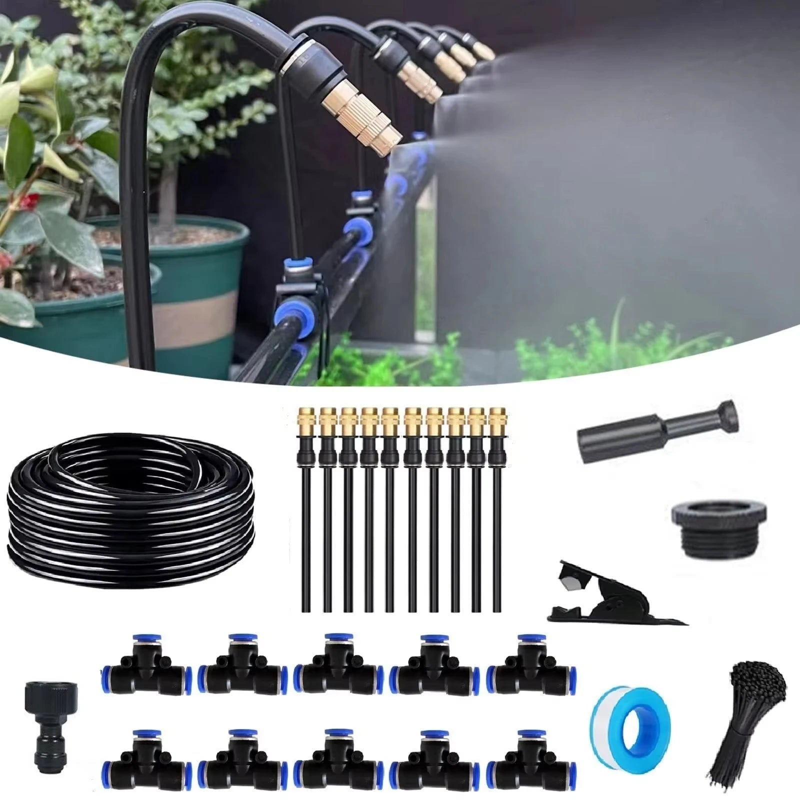 Sistema de riego AquaCurve™ 💧 — Riego inteligente para jardines 360°