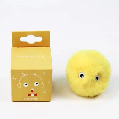 Juguetes interactivos de bola inteligente para gatos, peluche eléctrico con hierba gatera para entrenamiento