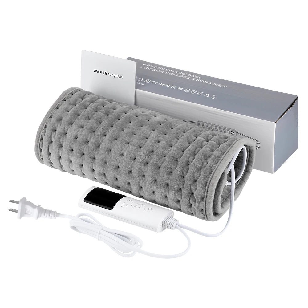 Winter Heater Mat with 4 Timer Waist Back Warmer Blanket Auto Shut Off