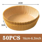 50Pcs Air Fryer Disposable Paper Non-Stick Airfryer Baking Papers AliExpress