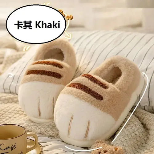 New arrival cat foot slippers women cushiony indoor outdoor shoes
