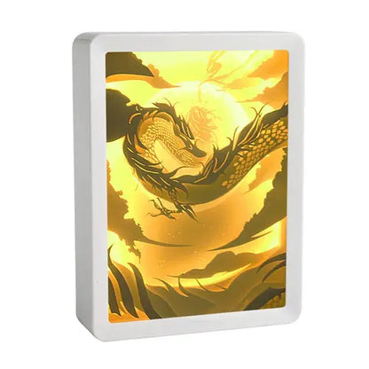 Howl's Moving Castle Anime Paper-Cut Light Decor - 3D Shadow Box Lamp