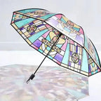 Artful Skies – Stained Glass Auto Umbrella