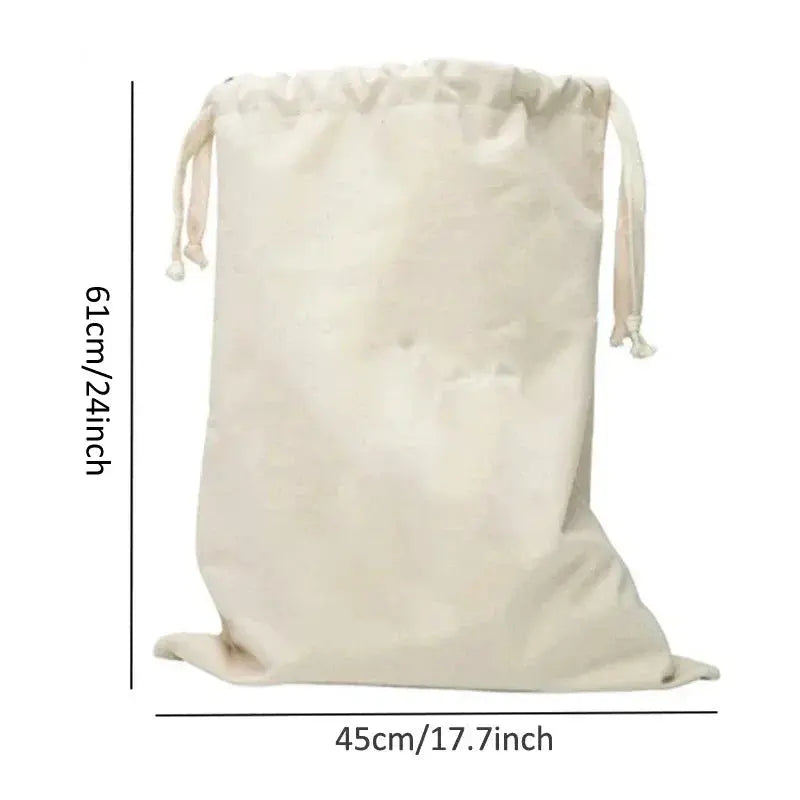 Large Cotton and Linen Laundry Bag Clothes Toys Storage Bag Printing