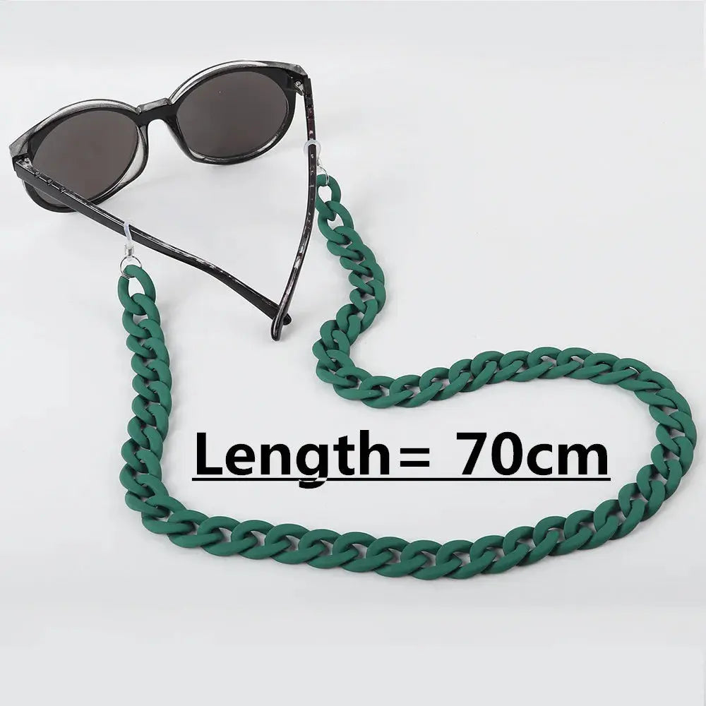 FishSheep Fashion 2022 New Acrylic Sunglasses Chains Lanyard For Women