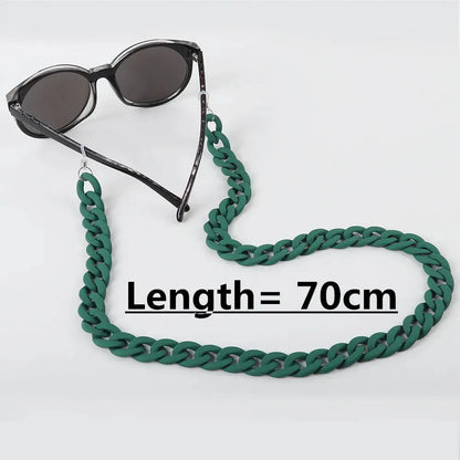 FishSheep Fashion 2022 New Acrylic Sunglasses Chains Lanyard For Women