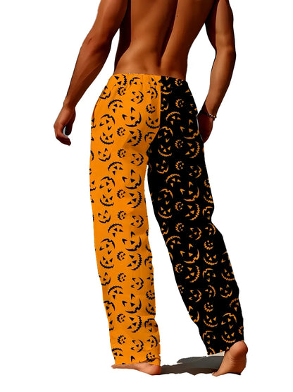 New 3D Printed two color Funny men's Sleeping Pants For Home Leisure Air Conditioned Thin Beach Pants