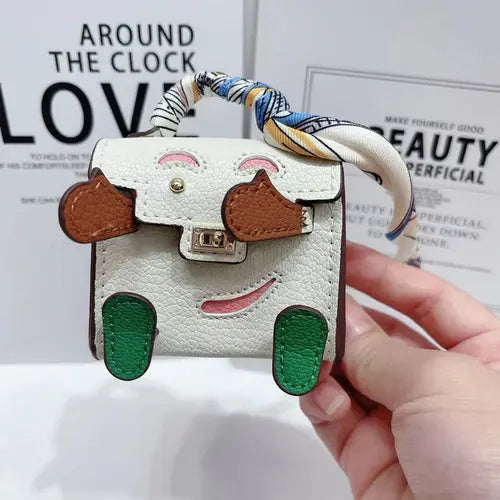 View details for Mini Handmade Bag Keychain Tiny PU Leather Handbag Decoration Pendant
