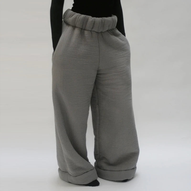 CozyChic™ Winter Pants: Warm, Loose & Stylish Wide-Leg Fit ❄️