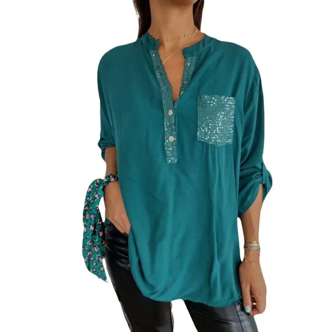 ShineEase V-Neck – Casual Glam in a Snap! TikTok Make Me Buy it Store