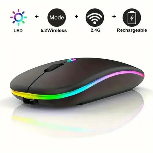Wireless Mouse Gaming Mouse Backlight USB Compatible RGB Rechargeable AliExpress