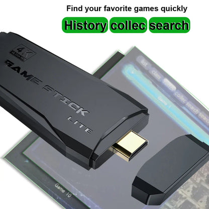 Game Stick Lite 4K Retro Console with Wireless Controllers GamerShop Store