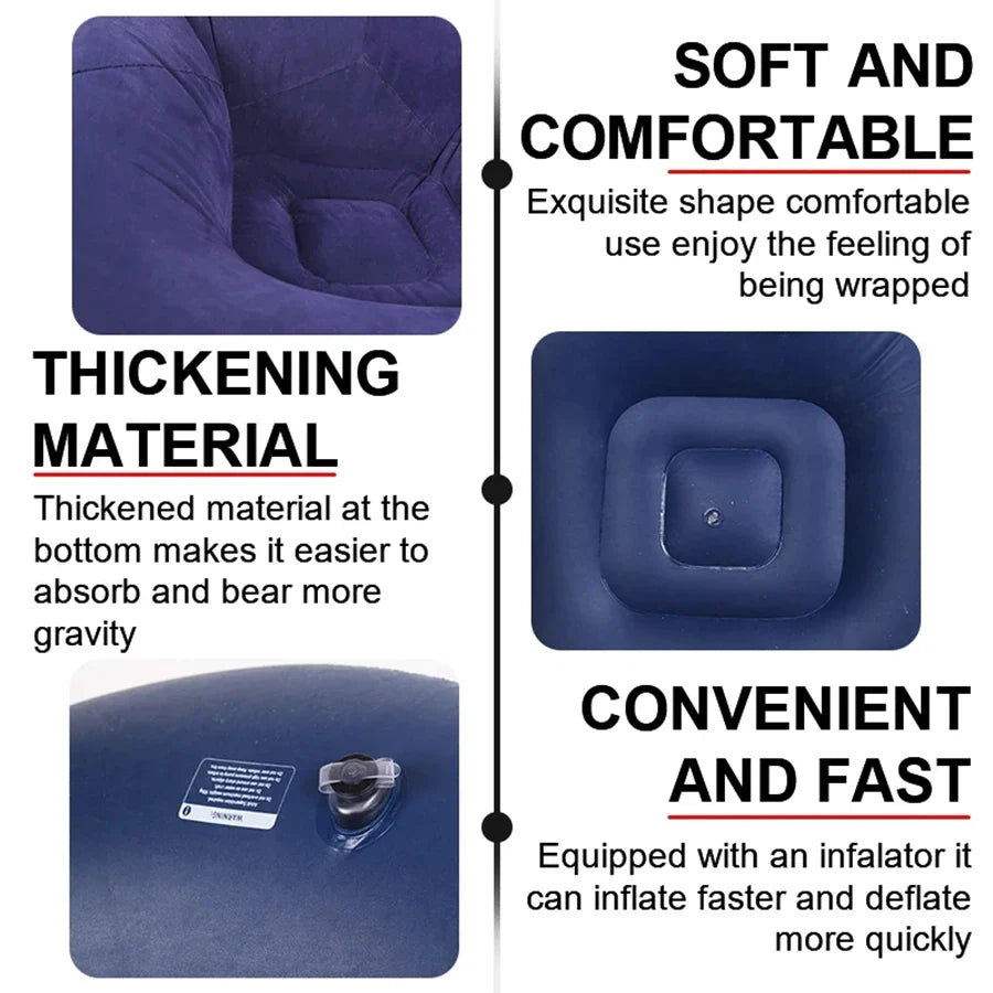 Large Lazy Inflatable Sofa Chairs YiCheng Home Store