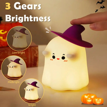 Halloween Pumpkin Night Lights Cute Soft Silicone Safe Lamp AliExpress
