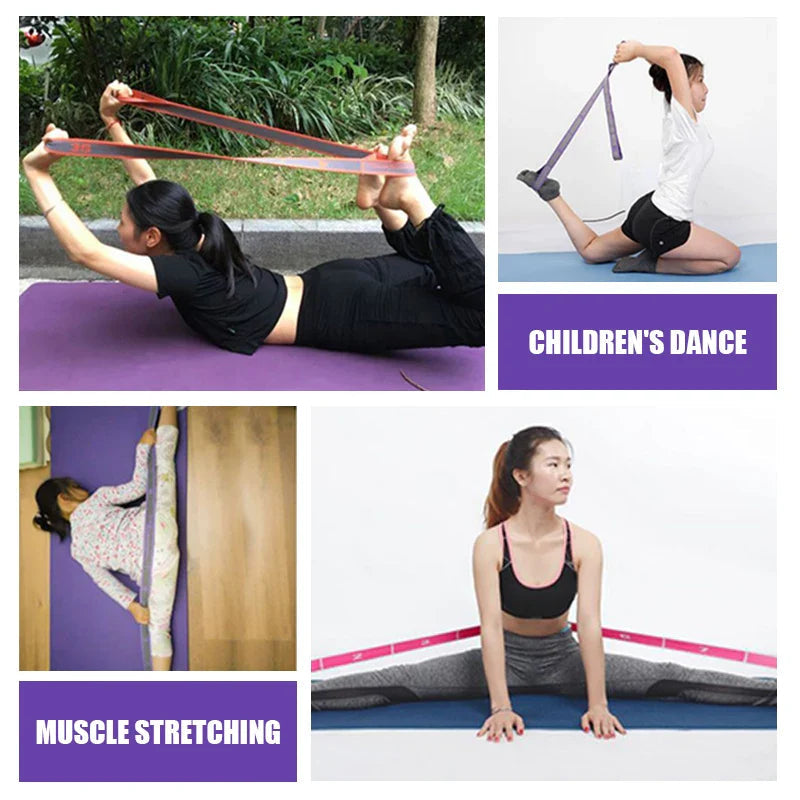 Multi-Section Elastic Yoga Resistance Bands Adult Child Dance Training Gym Home Pilates Exercise Pull Strap Belt Fitness Sport SPORT-1 Store