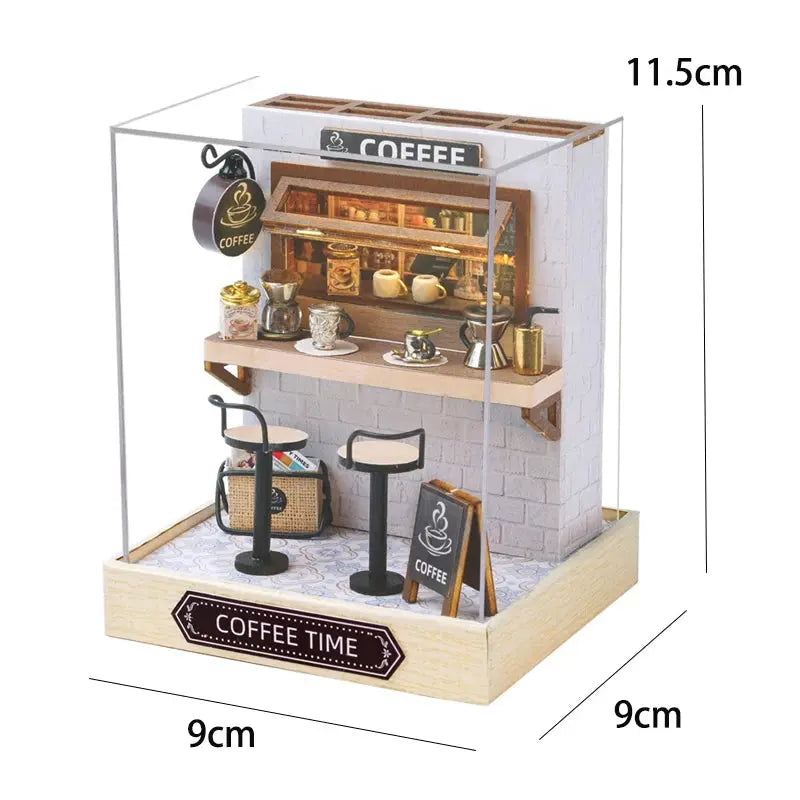 Mini Casa de Madera DIY – Kit de Ensamblaje 3D para Construcción y Decoración Stone's Store