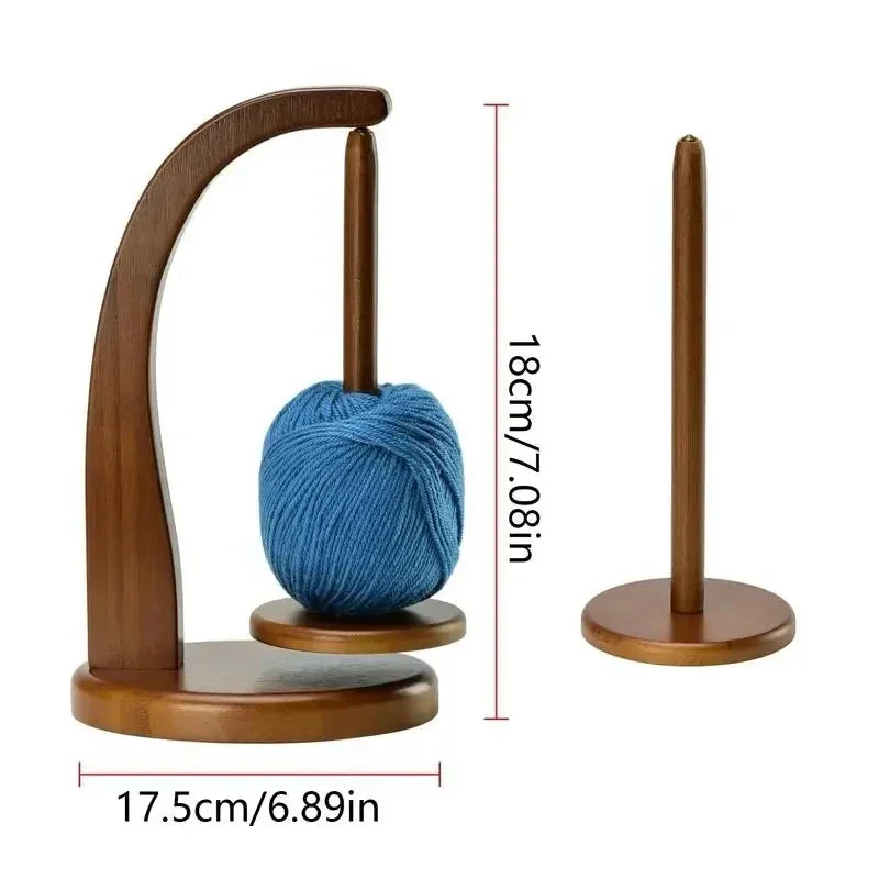 Tidy Your Threads: Elegant Wooden Yarn Spool Rack New life 88 Store