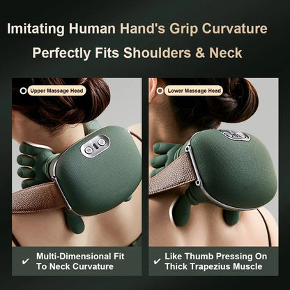 3D Shiatsu Deep-Kneading Neck Massager – Relieve Tension & Stress in Minutes!