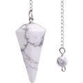 Natural Stone Quartz Agates Pendant Reiki Healing Cone Amethyst Charm Pendulum Pendants For Divination Dowsing Reiki Crystals