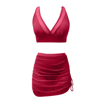 Glam Sheer Skirt Bikini Set