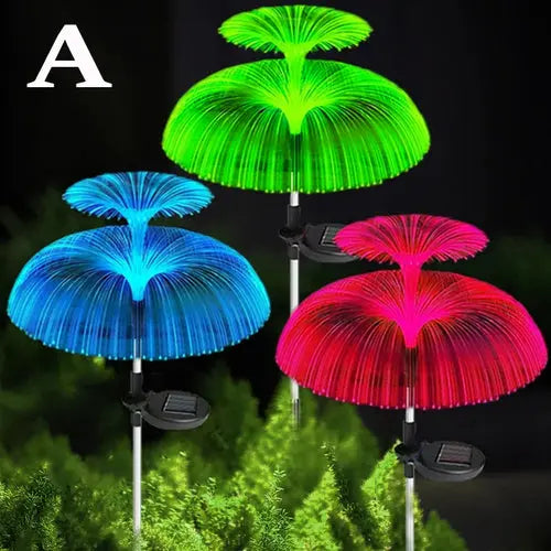 1-10pcs 7Color Changing Outdoor Lamp Solar Jellyfish Lights Waterproof