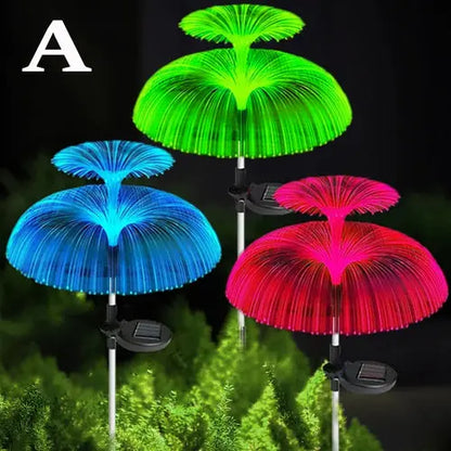 1-10pcs 7Color Changing Outdoor Lamp Solar Jellyfish Lights Waterproof