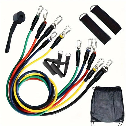 11pcs/Set Pull Rope, Resistance Bands, Portable Fitness Equipment,